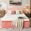A-024,All‑in‑One Boneless Bed | No Assembly, Upholstered Frame with Headboard, 16.7" Medium‑Firm Memory Foam Mattress, Beige